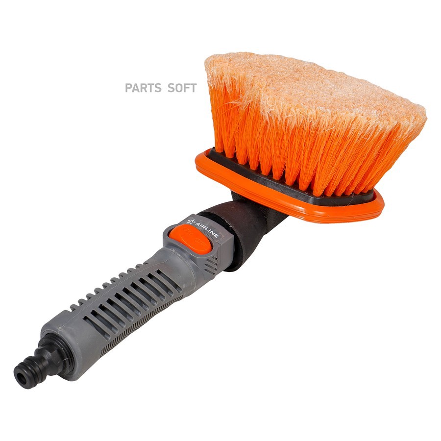 Щетка для мытья автомобиля 35 см AIRLINE с мягкой щетиной, с насадкой для шланга - AIRLINE None None